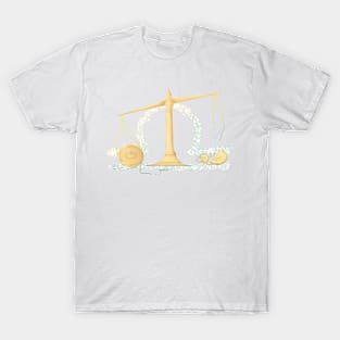 Libra Scales - Colour Outline T-Shirt